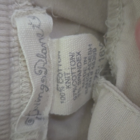 Living Planet Beige Cotton Cropped Capri Pants Women’s 16 - Picture 2 of 7